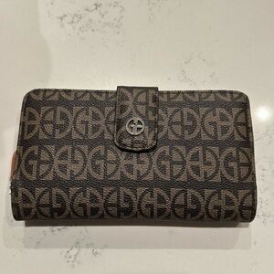 Giani Bernini Logo Patterned Wallet